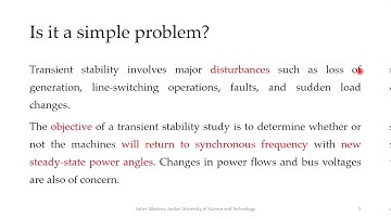 Power System Stability (1) Introduction