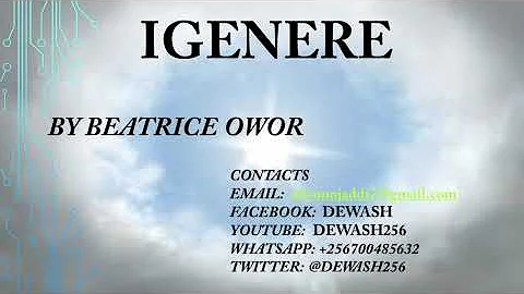 Igenere - Beatrice Owor