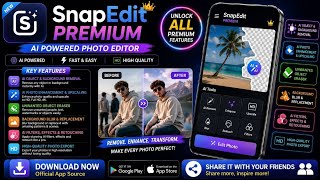SnapEdit Mod APK (Latest Version) | Premium Unlocked Al Photo Editor Enhancer screenshot 5