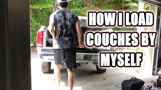 How I Load My Couches Without Help  Couch Flipping Update!