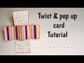  how to make twist and popup card tutorial  card idea for any occasion  twist  pop card 