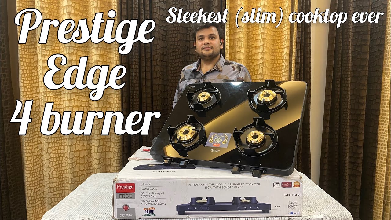 Prestige edge 4 burner sleekest & slimmest gas stove in india best