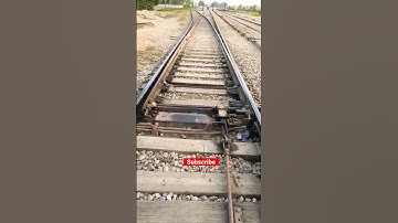 Live Track Change Loopline To mainline #train #track #railway