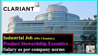 Chemistry Jobs MSc Chemistry Job Clariant Chemistry Jobs Chemistry job 2021