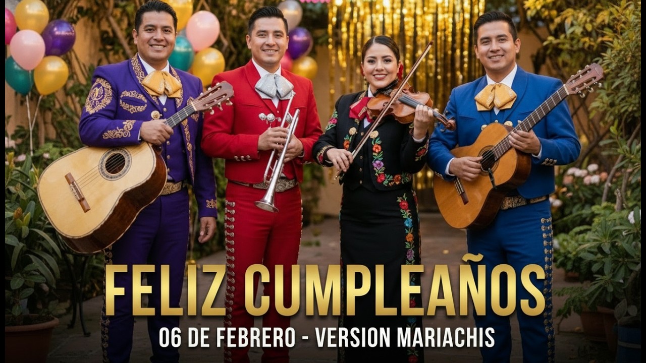Feliz Cumpleaños 06 de Febrero - Canción de Feliz Cumpleaños para el 0 de Febrero | Mariachis