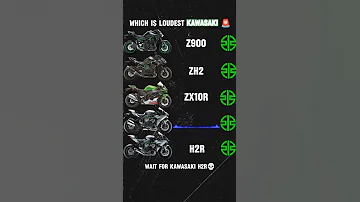 Kawasaki Loudest Sounding Superbike Kawasaki Kawasakininja Kawasakih2 Zx10r H2r Z900 Zh2 