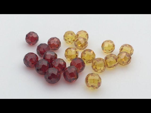 Cubic Zirconia Faceted CZ Beads with half drilled holes wholesale