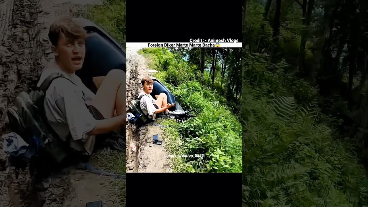 Foreign Biker Ki Help Ki🥰#trending #viral #motovlog #bikelover #vlog #shorts #rider #sad #humanity