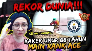 REKOR DUNIA!! KAKEK UMUR 88 TAHUN MAIN PUBG RANK ACE!! KILL 29 PULA!! EDAN! | PUBG MOBILE