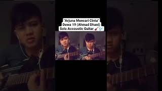 Video thumbnail of "Solo Accoustic Guitar "Arjuna Mencari Cinta" - Dewa 19 (Versi Ahmad Dhani) Jazz version. Cover !!"