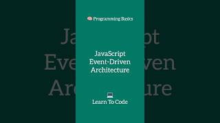Event-Driven Architecture #javascript #eventdriven #architecture