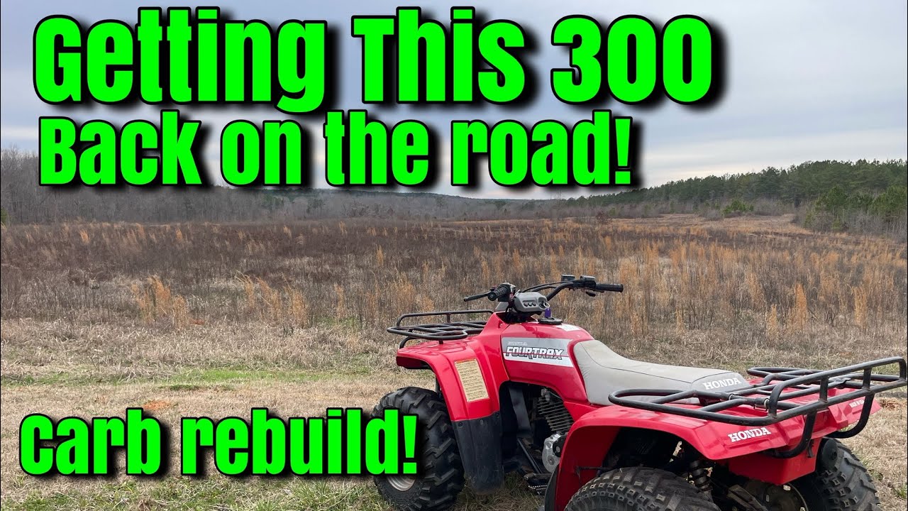 Reviving a Honda fourtrax 300!! Carburetor clean! - YouTube