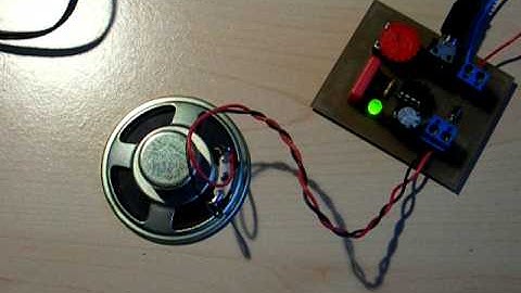 Amplifier LM386 audio test