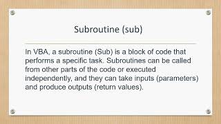 Introduction to VBA | VBA Tutorial 1 | Visual Basic for Applications | Excel | Automation | Macro