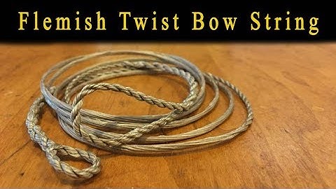 How to make a Flemish Twist bow string.