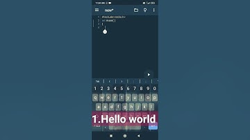 how to write program| Print hello world in phone using cxxdroid app #cxxdroid. #short