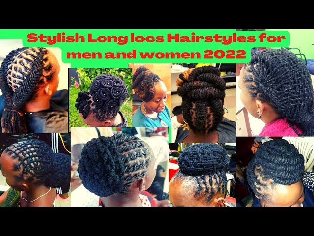 How To: 10 easy styles for short/medium locs - YouTube