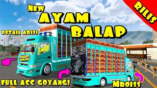 MOD TRUK AYAM BALAP BODYKIT SAMUDRA NUSANTARA SUPER DETAIL ACC BERGOYANG TERBARU GRATIS