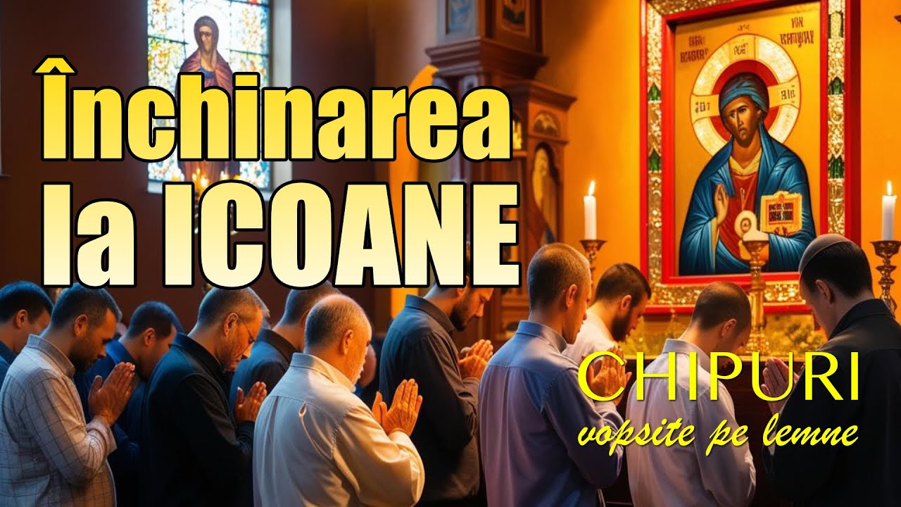 Închinarea la Icoane (chipuri vopsite pe lemne) - YouTube