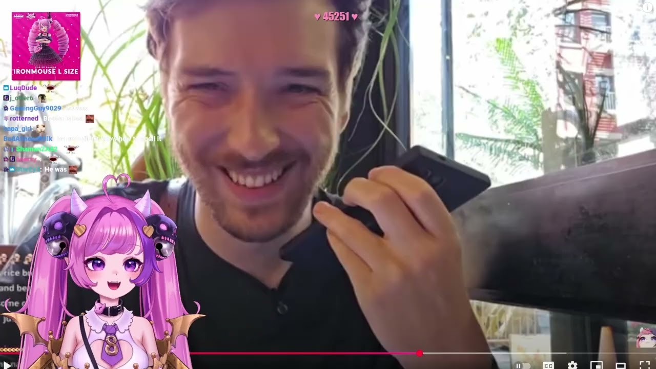 Ironmouse Reacts to When Connor Called her to Order Puerto Rican Food for him