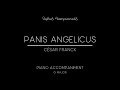 Panis angelicus by csar franck  piano accompaniment in g major
