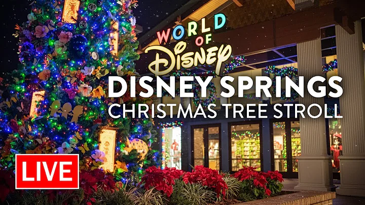 🔴 LIVE: 2025 Disney Springs Christmas Tree Stroll | Walt Disney World Live Stream