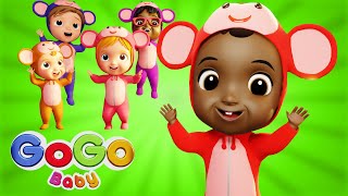 Five little monkeys jumping on the bed - GoGo Baby Nursery Rhymes & Kids Songs