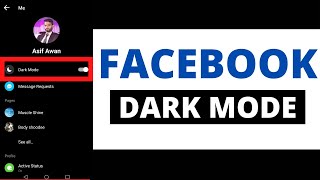 Enable Facebook Messenger Dark Mode Theme Android - Facebook Black Theme 2020 screenshot 5