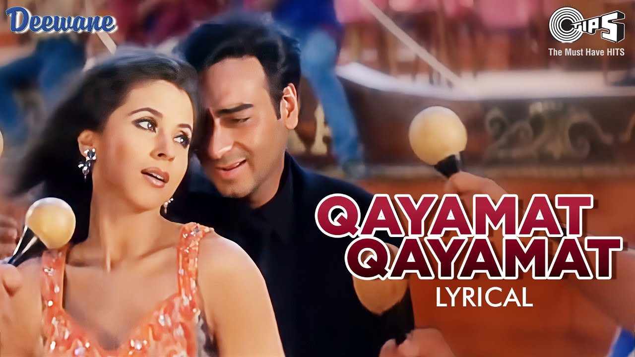 Qayamat Qayamat   Lyrical  Deewane  Ajay Devgn Urmila  Sukhwinder Singh Alka Yagnik Hindi Hits