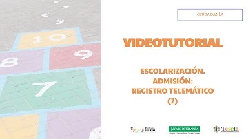 Escolarización. Admisión: Registro telemático. Ciudadanía (2)