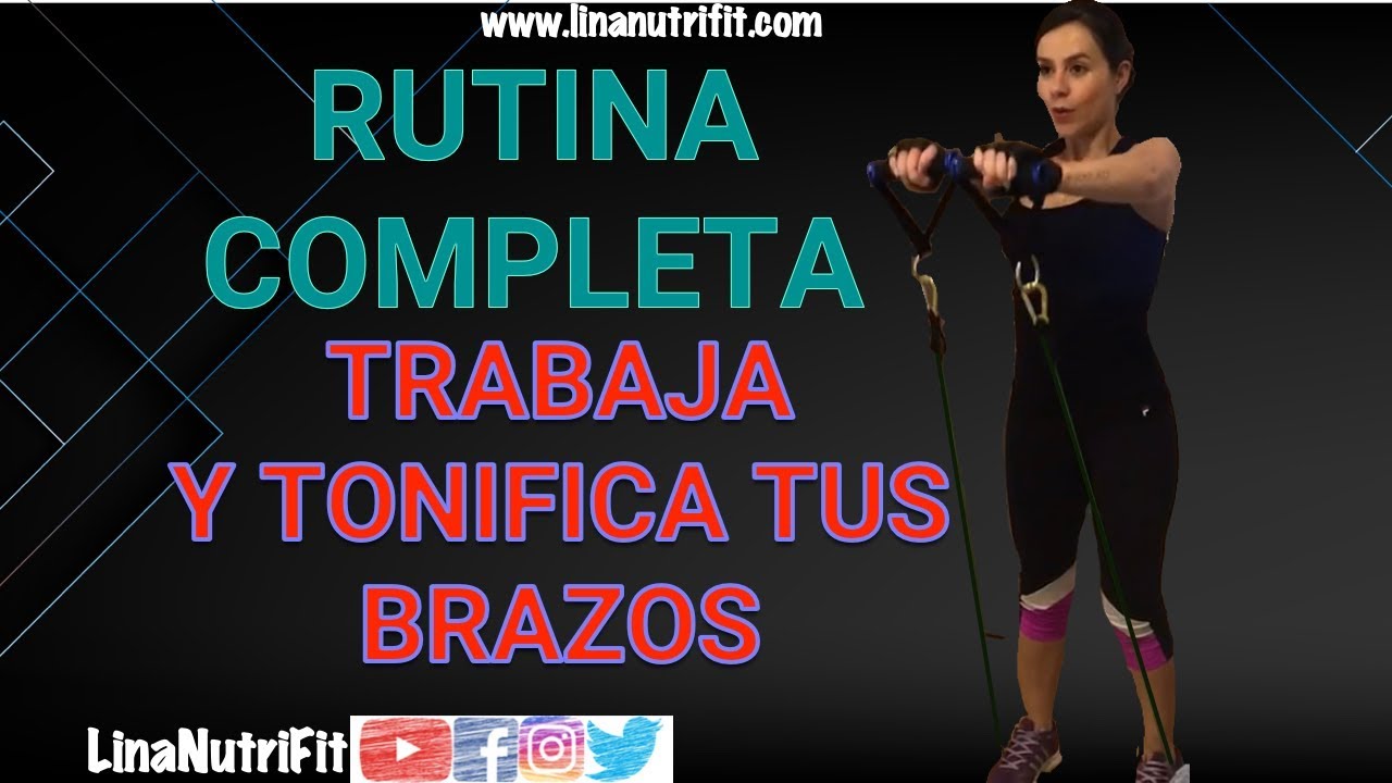 nutricionista bogota RUTINA DE EJERCICIOS COMPLETA PARA BRAZOS Y HOMBROS | CON BANDAS DE RESISTENCIA