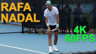 Rafael Nadal Intense Practice Session 2024 4K 60FPS