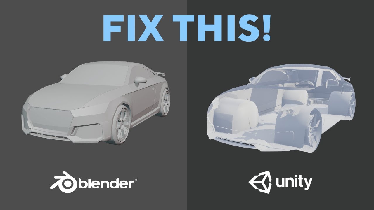 How To Fix Flipped Normals In Blender  Unity