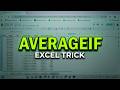 How to Use AVERAGEIF in Excel for Data Analysis