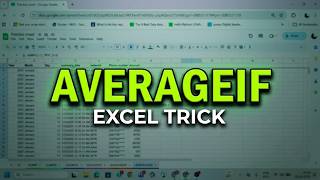 How to Use AVERAGEIF in Excel for Data Analysis