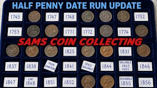 Half penny date run, NEW Denomination #coin #numismatics #coincollecting #history 