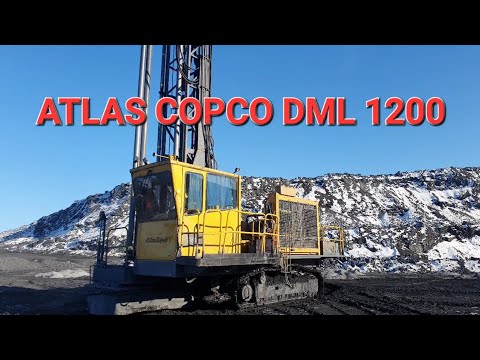 Работа помощника машиниста буровой установки. Буровзрывные работы. Atlas copco bml 1200.