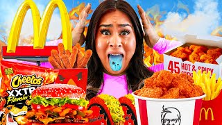 Eating the SPICIEST FOOD From Every Fast Food Restaurant!