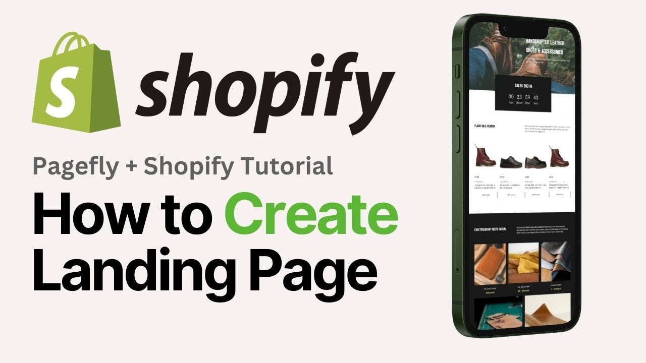 How to Create a Shopify Landing Page using PageFly Website Builder ...