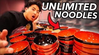 I tried Japan's infamous UNLIMITED Noodle Challenge!