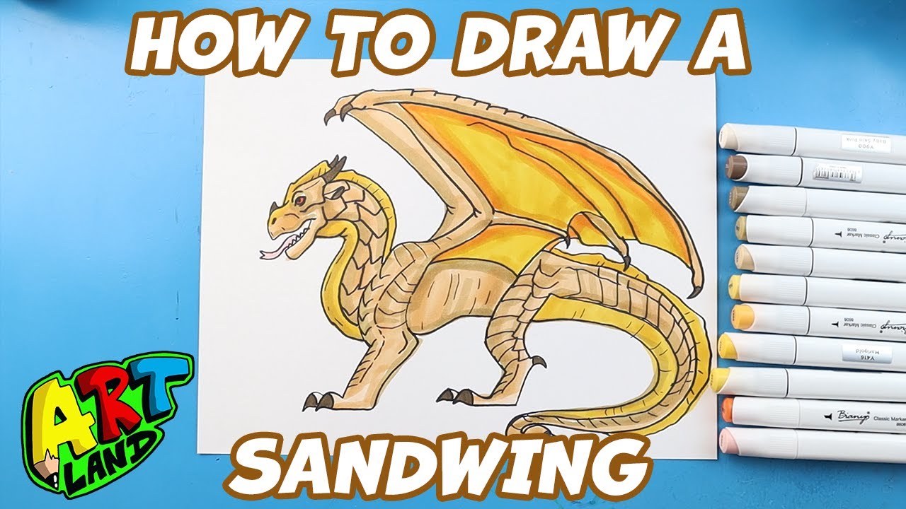 Draw Dragons Inspired by Wings of Fire, WoF Dragon Drawing and Sketching, Intermediate