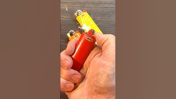 How To Make Fire with an Empty Bic Lighter #shorts