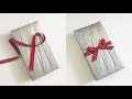 How to tie a bow with one sided ribbon on your gift box