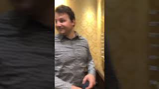 Venice elevator 🛗 is tiny! #veniceitaly