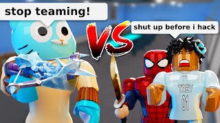 Gumball DESTROYS SPEED GLITCHING TEAMERS With KEYBOARD ASMR.. (Murder Mystery 2) screenshot 4