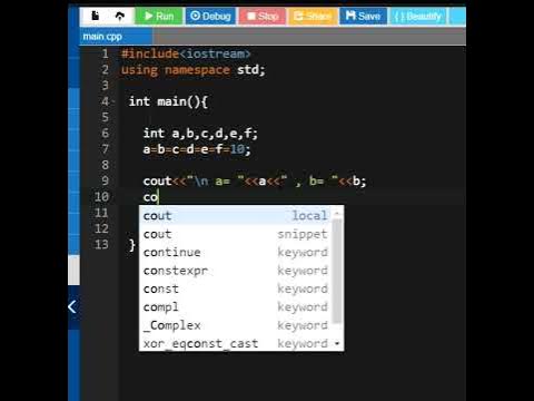 WAP TO USE ASSIGNMENT OPERATOR IN C++ , #shorts #ytshorts - YouTube