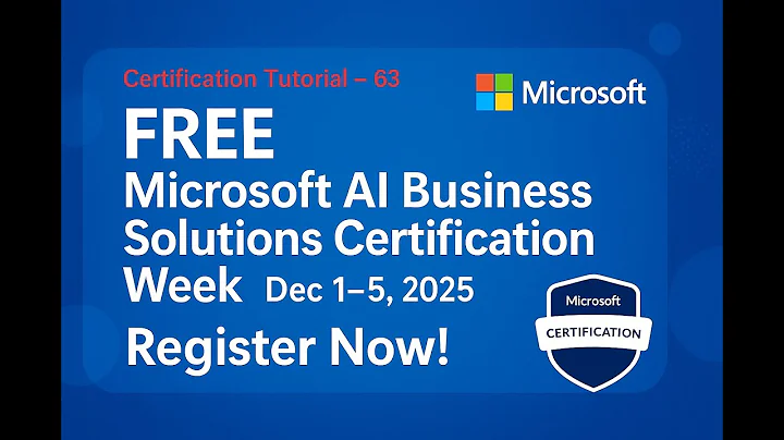 FREE Microsoft Exam Voucher for AI Business Solutions Certification Week (Dec 1–5, 2025) #microsoft