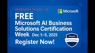 Free Microsoft Exam Voucher For Ai Business Solutions Certification Week Dec 15, 2025