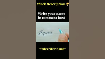 Rajveer Singh name in Calligraphy | Handwriting | English ki writing #shorts