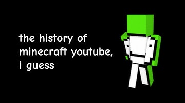 the entire history of minecraft youtubers, i guess